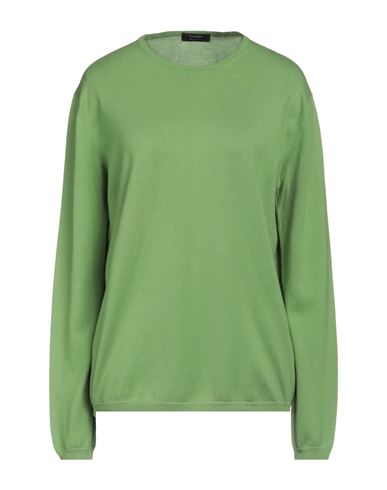Cruciani Woman Sweater Green Size 16 Cotton