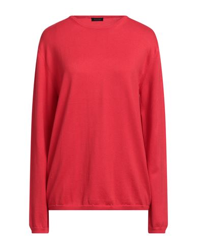 Cruciani Woman Sweater Red Size 14 Cotton