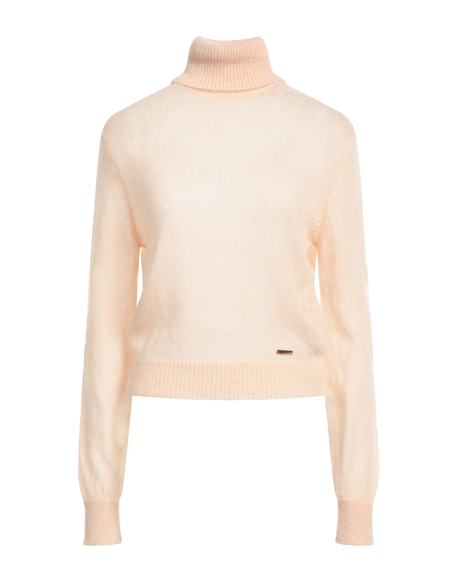 DSQUARED2 DSQUARED2 WOMAN TURTLENECK SAND SIZE M MOHAIR WOOL, POLYAMIDE, WOOL
