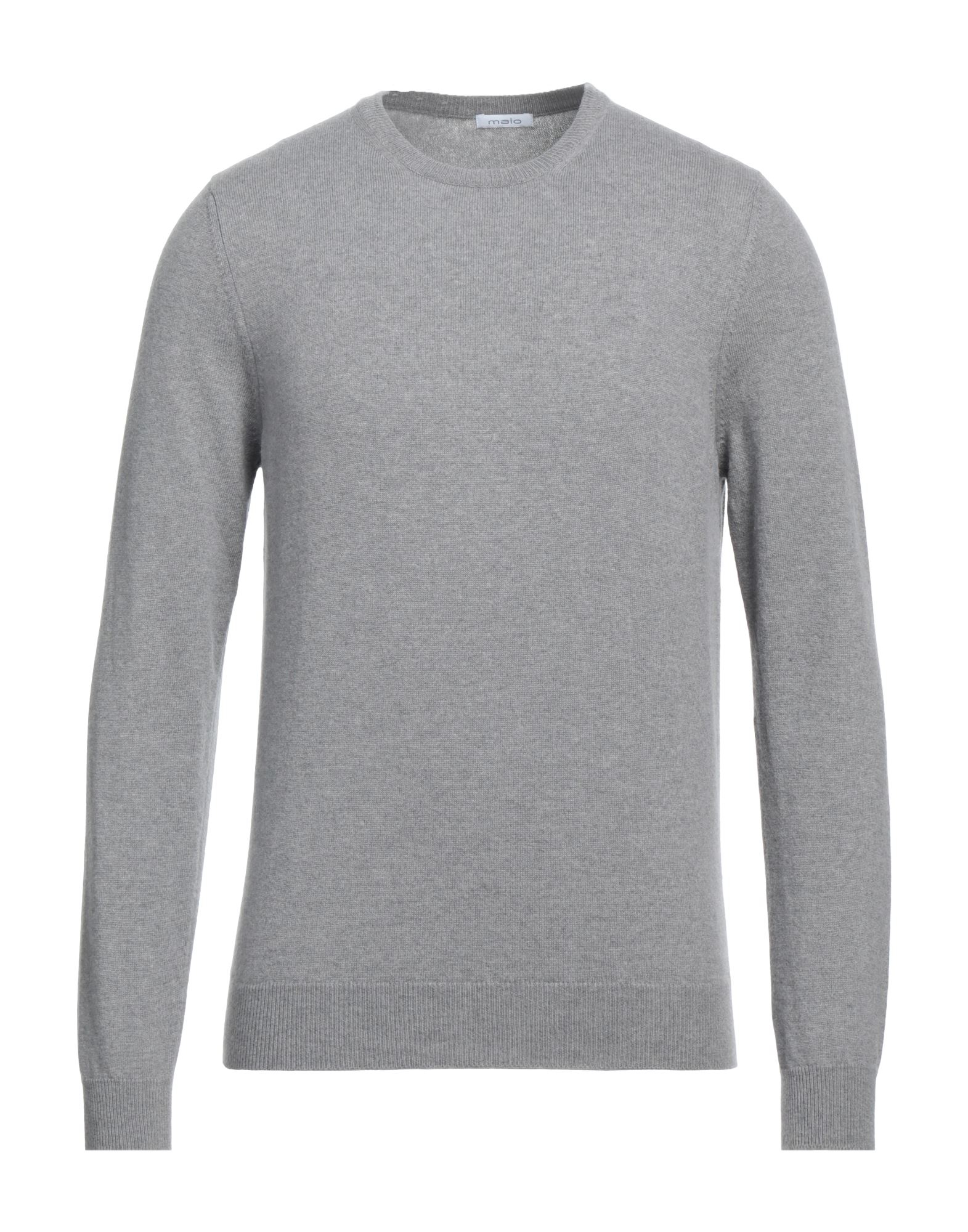 Malo Man Sweater Grey Size 50 Cashmere