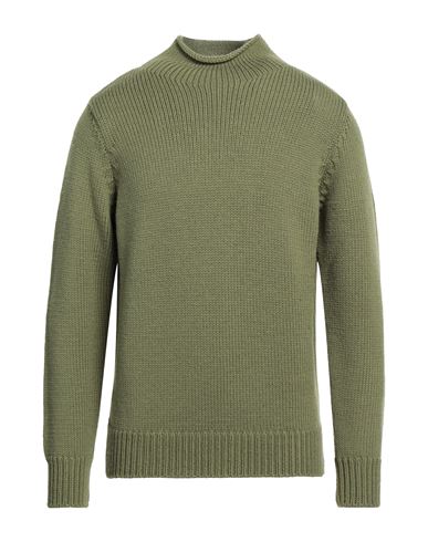 Filippo De Laurentiis Man Turtleneck Sage Green Size 40 Merino Wool