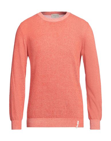 Brooksfield Man Sweater Orange Size 42 Cotton