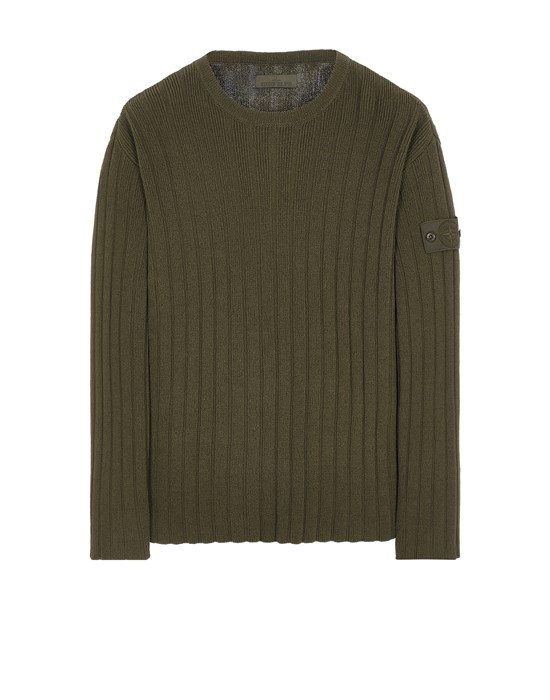  STONE ISLAND 539FA STONE ISLAND GHOST PIECE Tricot Homme Vert militaire