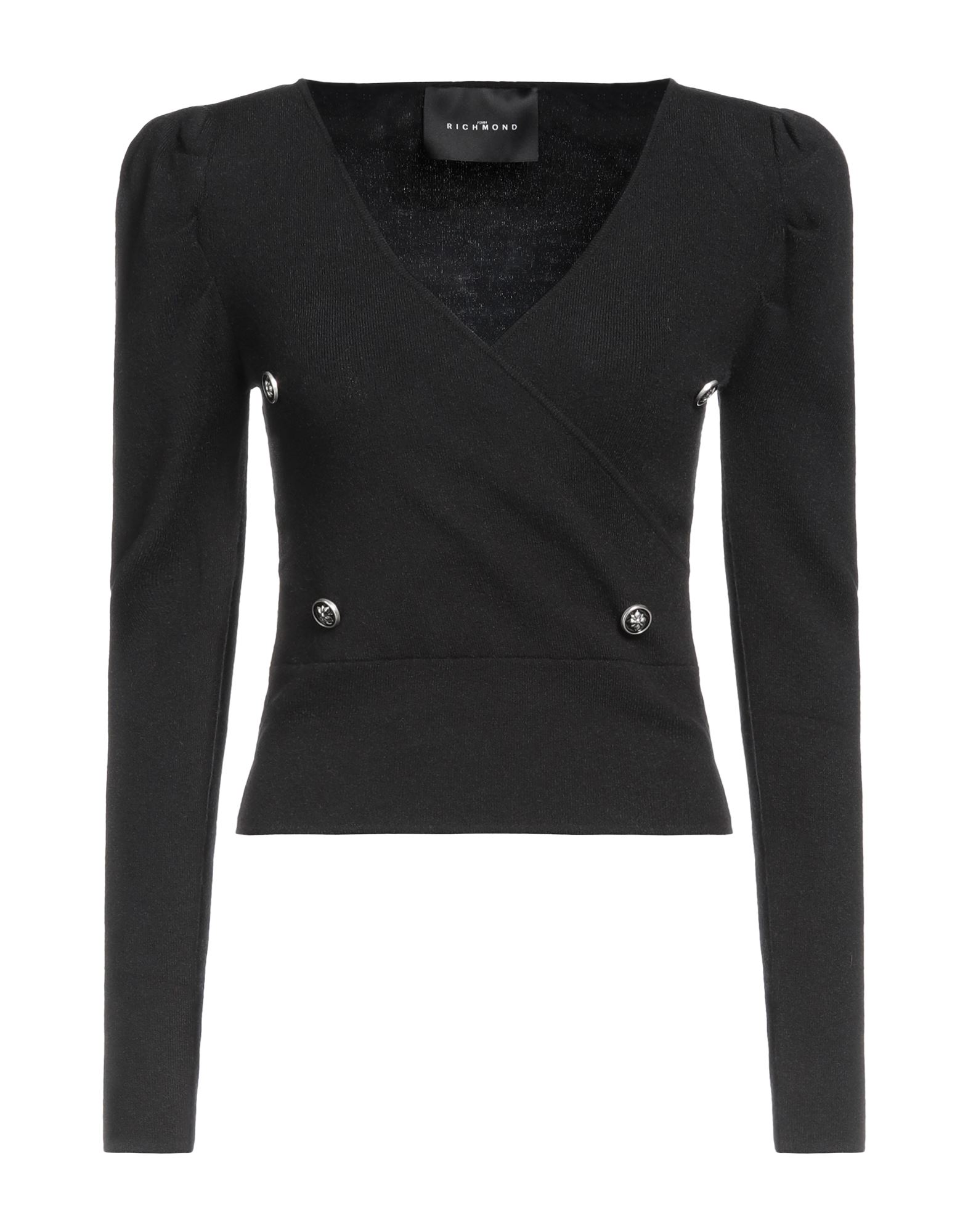 John Richmond Woman Sweater Black Size L Viscose, Polyester, Nylon In Black