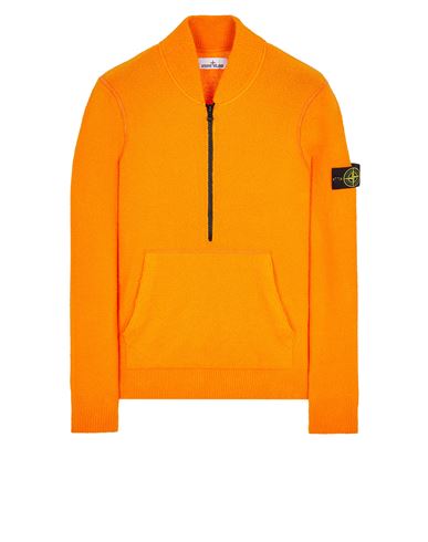 STONE ISLAND 533D2 Sweater Man Orange EUR 505