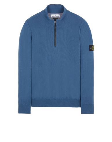 STONE ISLAND 543B2 Sweater Man Avio Blue EUR 335