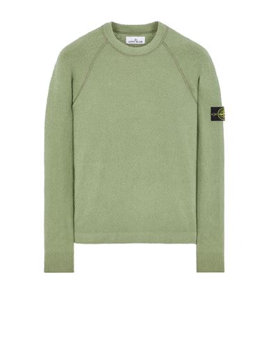 STONE ISLAND 534D2 Sweater Man Sage Green EUR 269