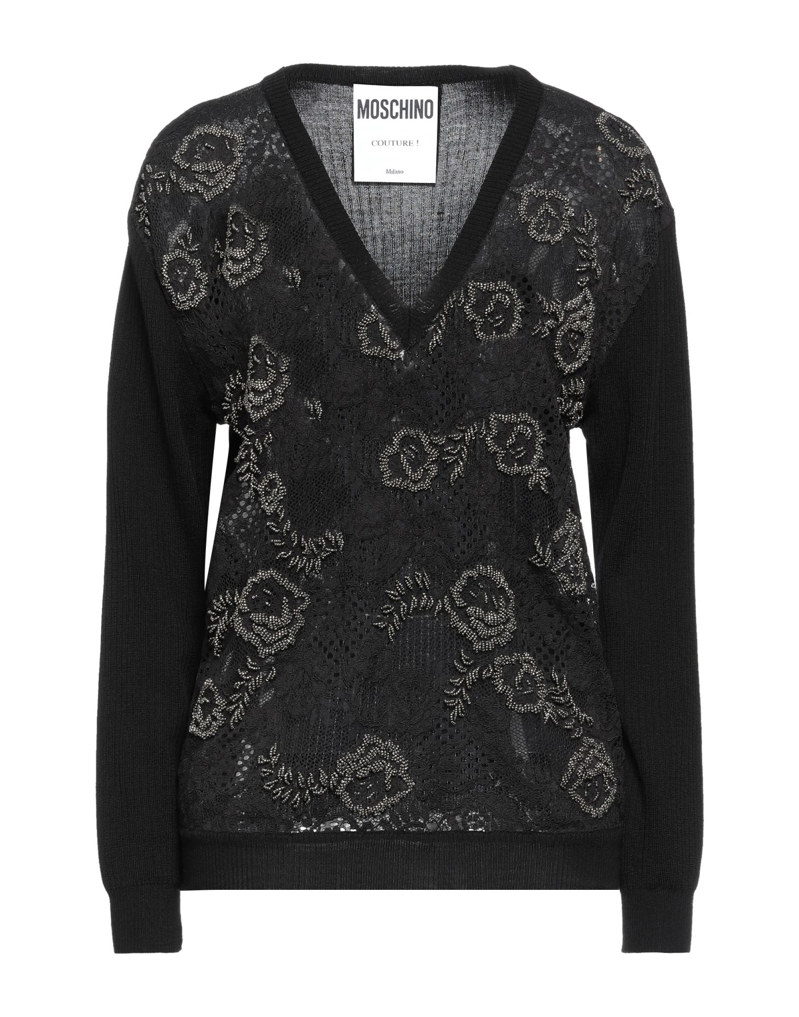 Moschino Sweaters In Black