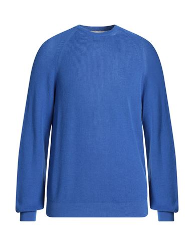 Laneus Man Sweater Blue Size 42 Cotton