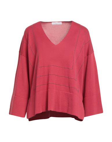 Fabiana Filippi Woman Sweater Garnet Size 8 Cotton In Red