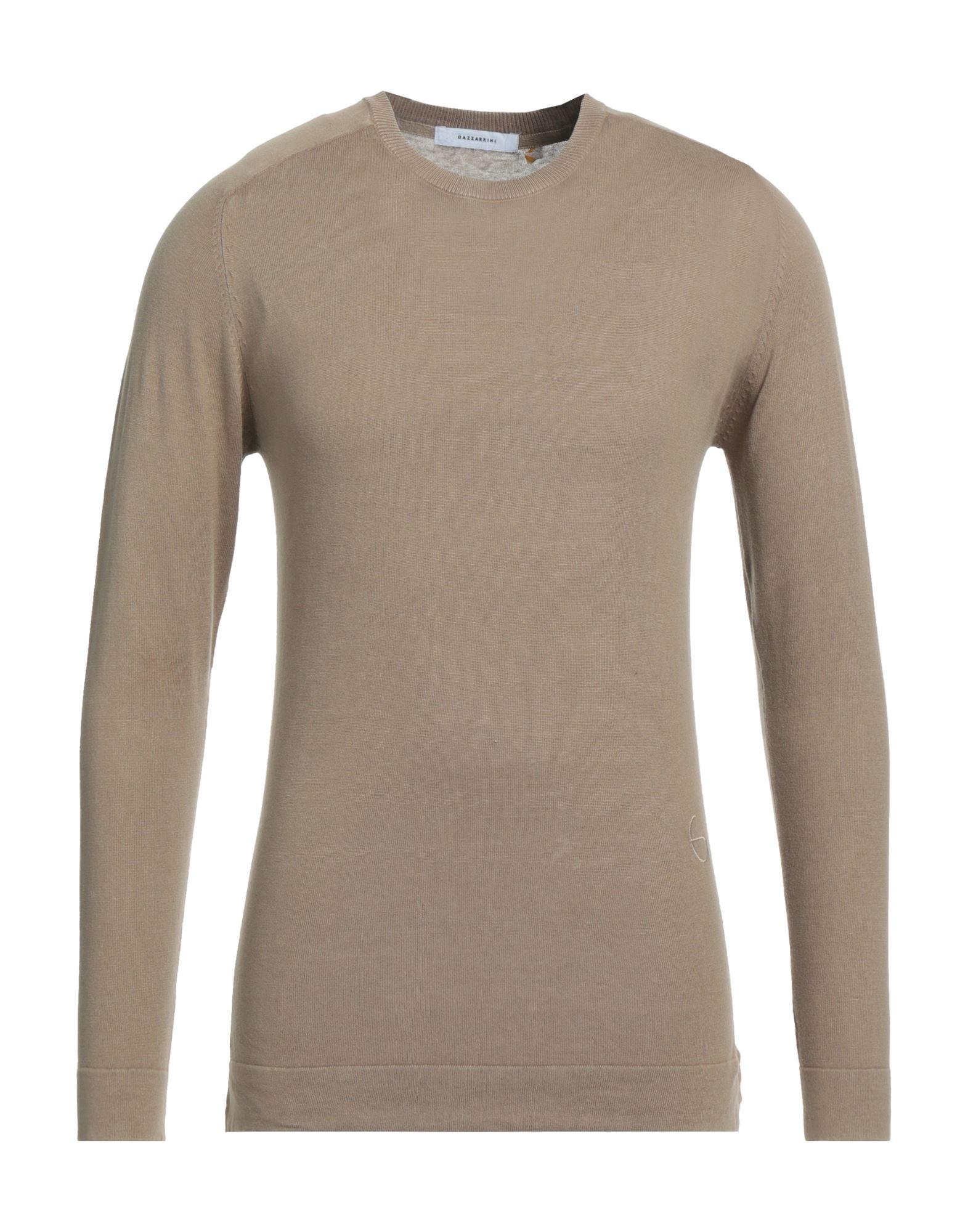 Gazzarrini Man Sweater Light Brown Size Xxl Cotton In Beige