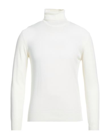 Spadalonga Man Turtleneck Ivory Size 3xl Merino Wool, Acrylic In White