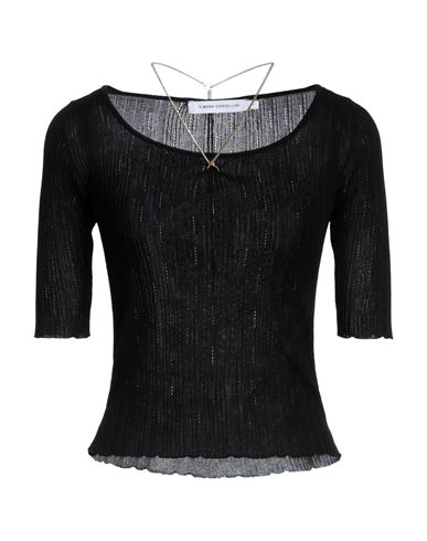 Simona Corsellini Woman Sweater Black Size Xs Viscose, Polyamide