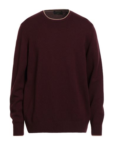 Gran Sasso Man Sweater Plum Size 46 Virgin Wool