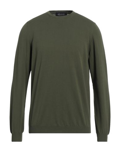 Drumohr Man Sweater Military Green Size 42 Cotton