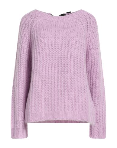Shop Red Valentino Woman Sweater Lilac Size M Acrylic, Mohair Wool, Polyamide, Polyester In Purple