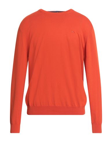 Harmont & Blaine Man Sweater Tomato Red Size 3xl Cotton