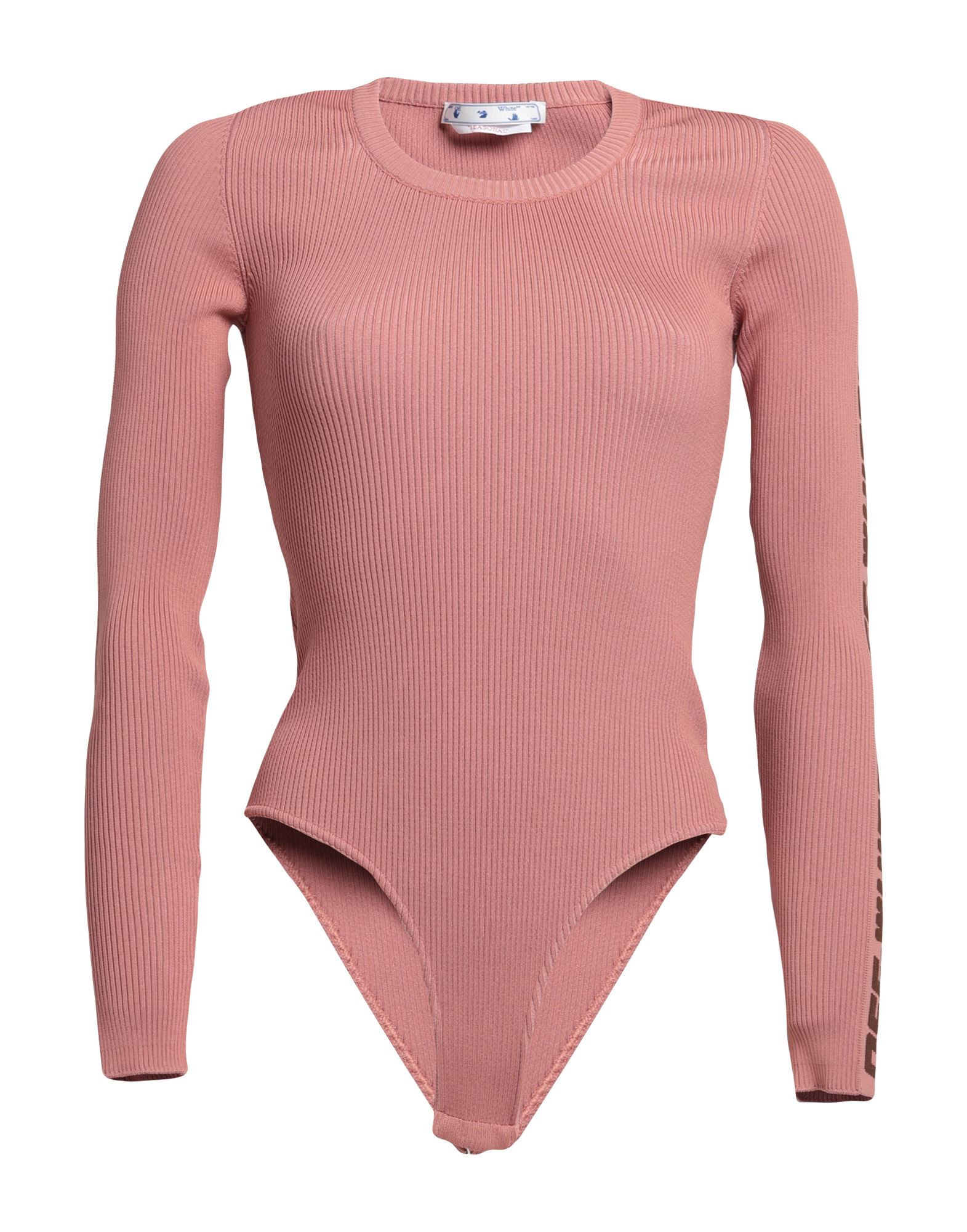 Off-white Woman Sweater Pastel Pink Size 2 Polyester, Polyamide, Elastane