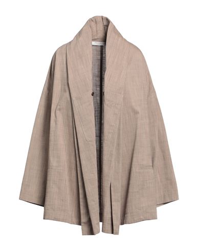 Philosophy Di Lorenzo Serafini Woman Overcoat Khaki Size M Cotton In Beige