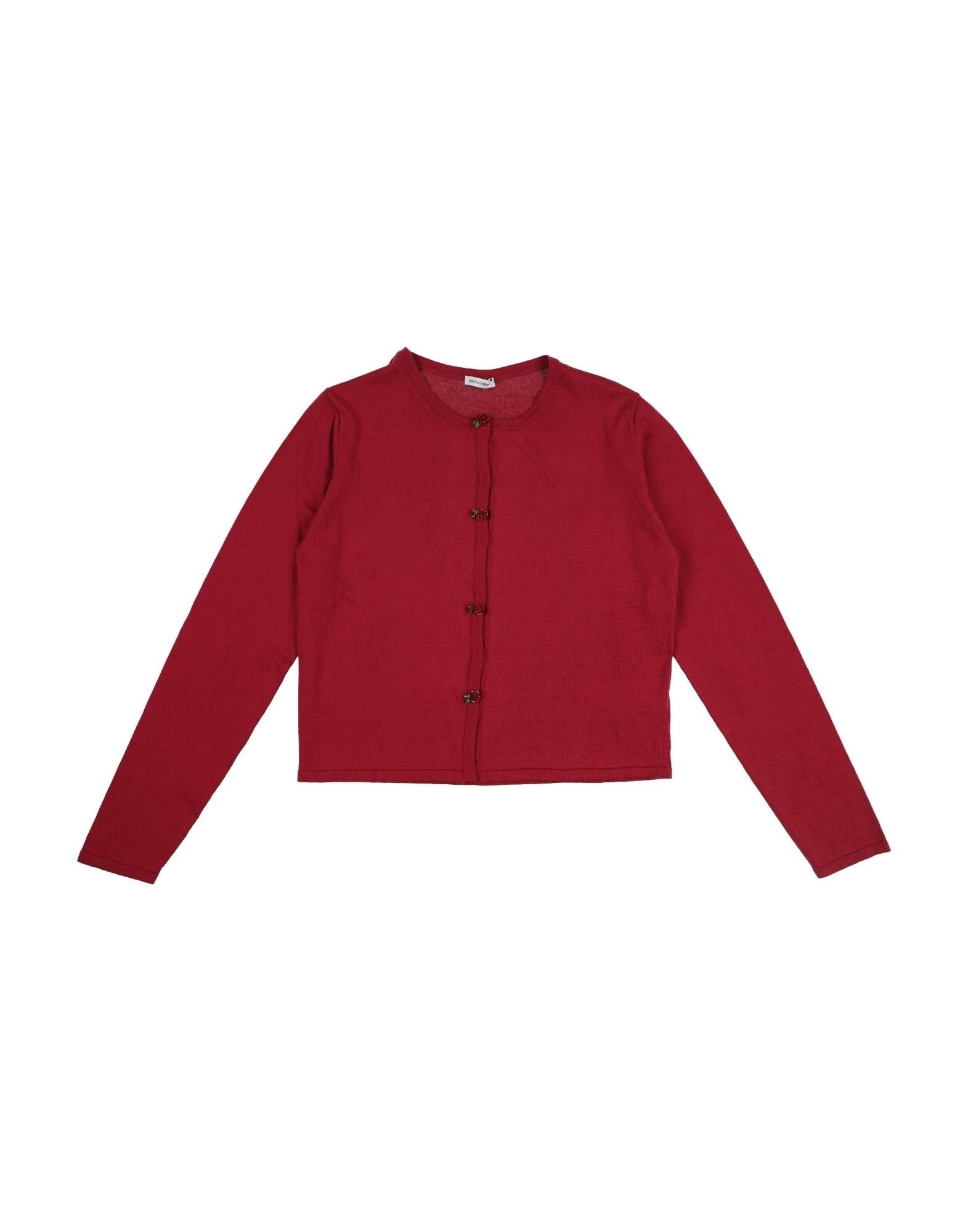 Dolce & Gabbana Kids'  Toddler Girl Cardigan Red Size 7 Cotton