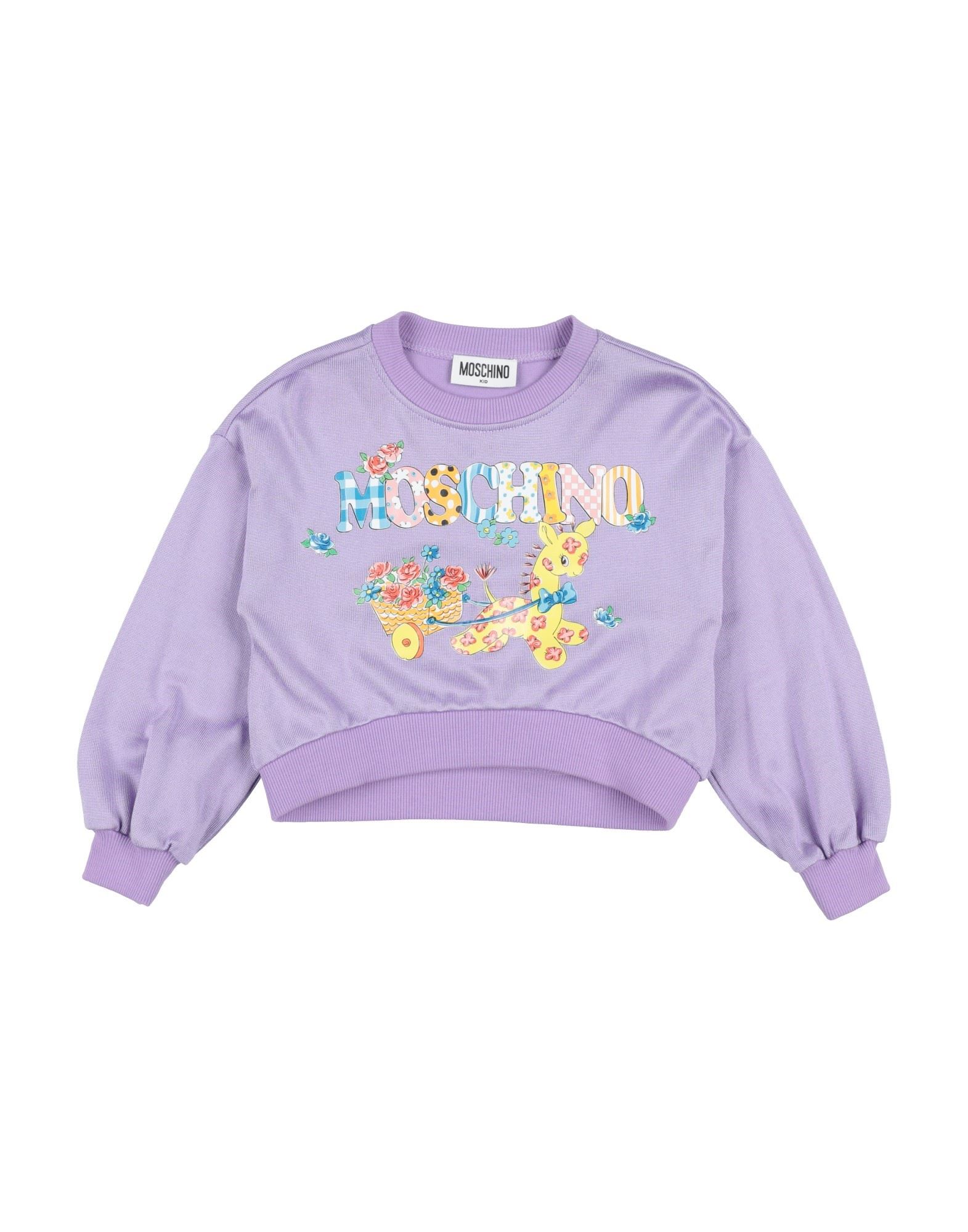 Moschino Kid Sweatshirts In Purple