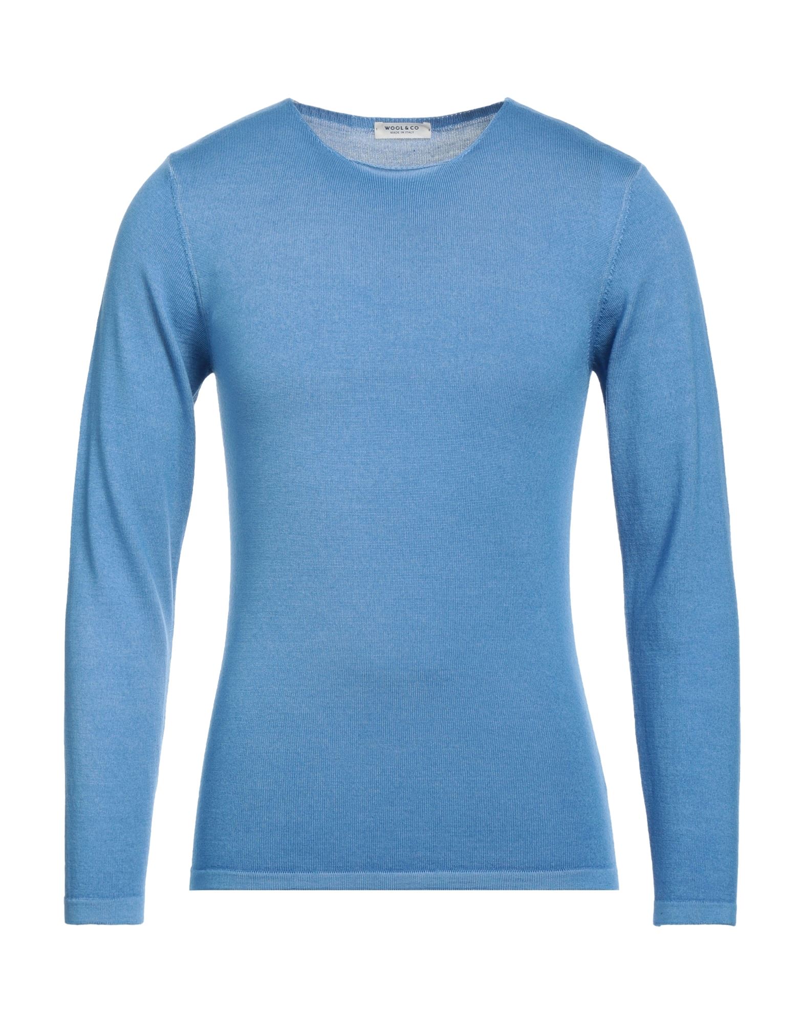 Wool & Co Sweaters In Bright Blue