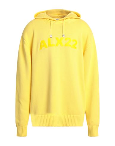 Alyx Logo-print Knitted Hoodie In Yellow