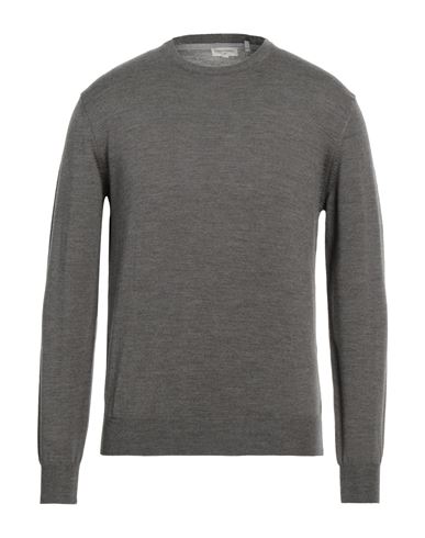 Angelo Nardelli Man Sweater Lead Size 36 Merino Wool In Grey
