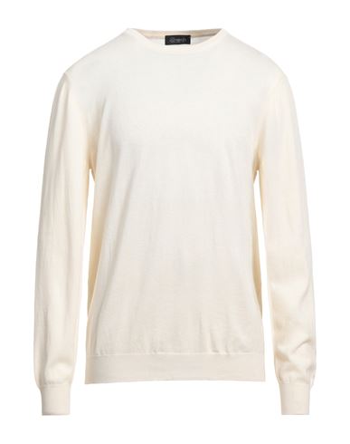 Man Sweater Ivory Size 3XL Acrylic, Nylon