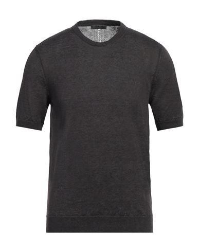 +39 Masq Man Sweater Steel Grey Size L Linen