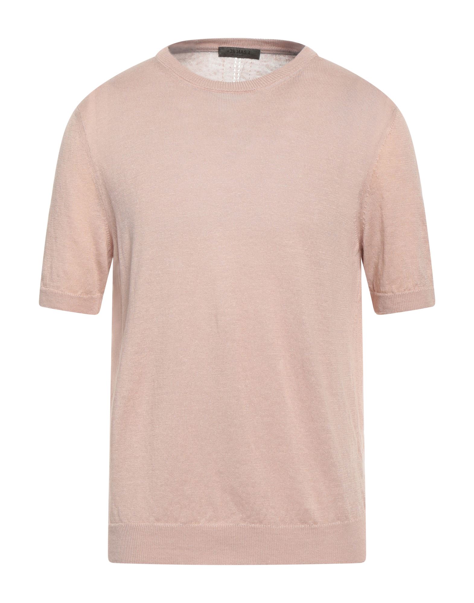 +39 Masq Man Sweater Light Pink Size Xl Linen