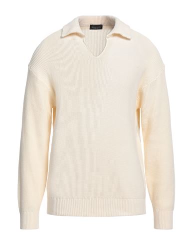 Roberto Collina Man Sweater Ivory Size 42 Cotton In White
