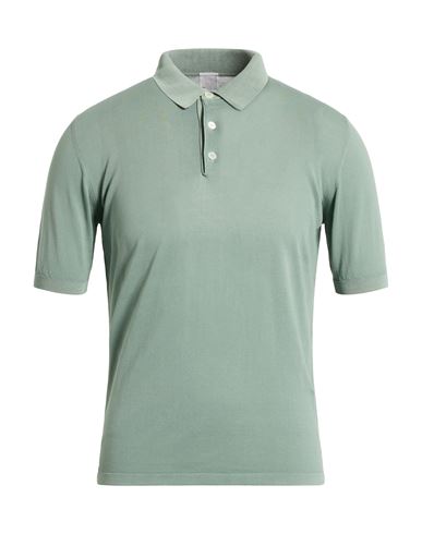 Eleventy Platinum Man Sweater Sage Green Size S Cotton In Green