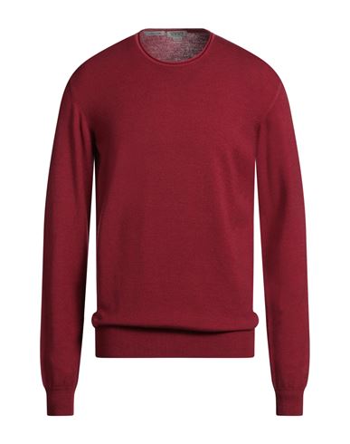 Seventy Venezia Man Sweater Burgundy Size Xl Virgin Wool, Elastane In Red