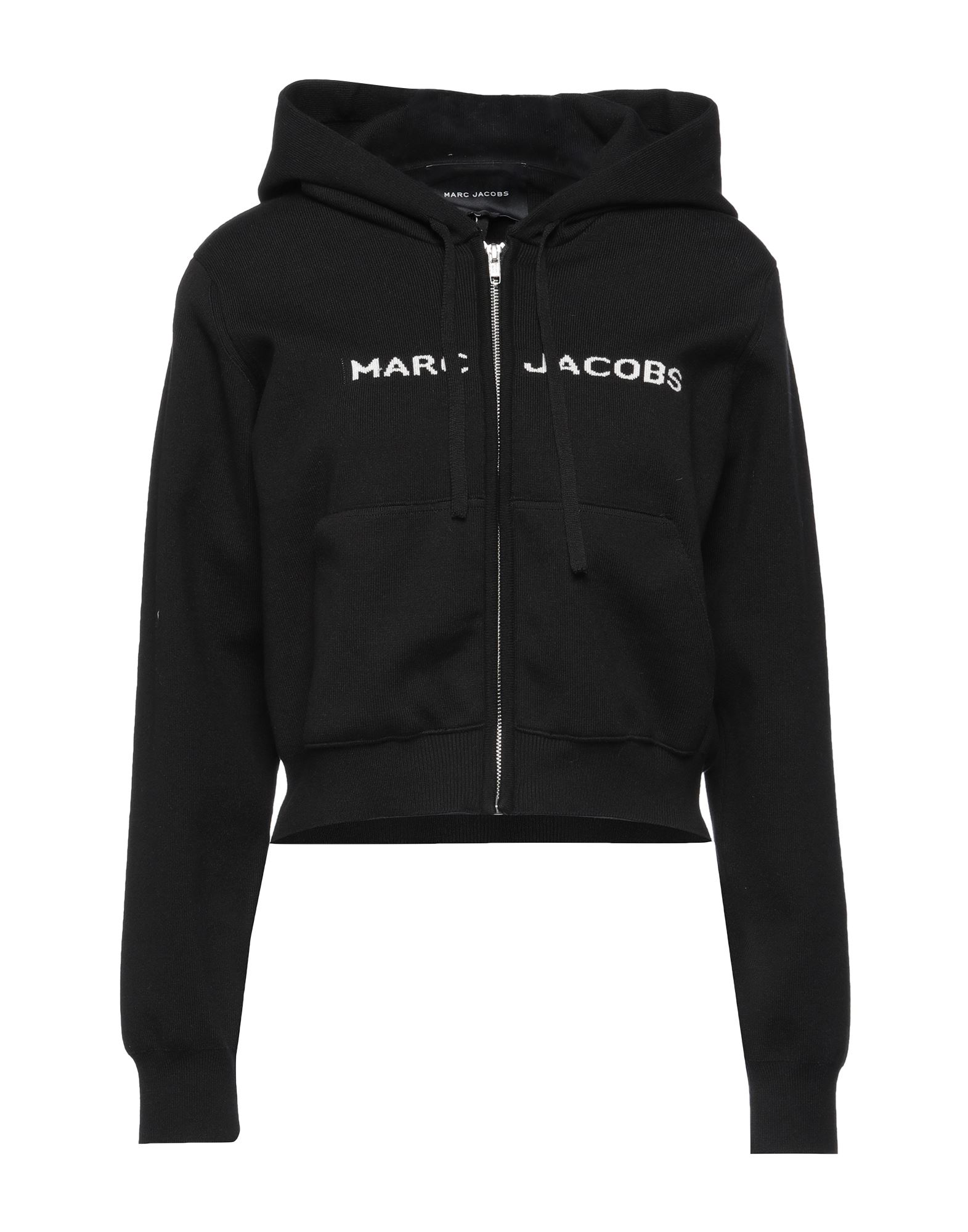 Shop Marc Jacobs Woman Cardigan Black Size Xl Cotton, Nylon, Elastane