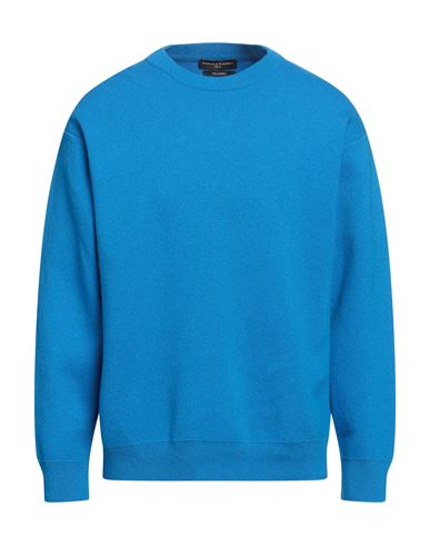 Daniele Fiesoli Man Sweater Bright Blue Size Xl Merino Wool, Nylon