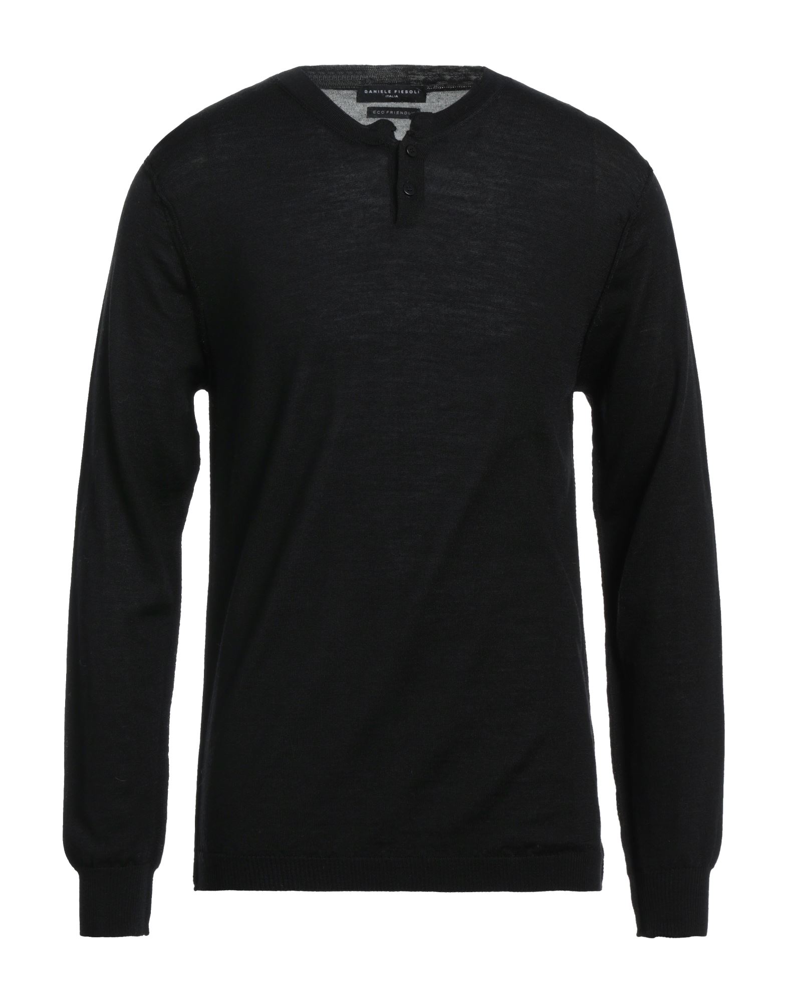 Daniele Fiesoli Wool And Cashmere Crewneck Sweater In Black