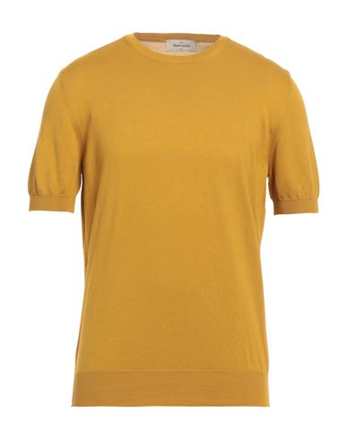 Gran Sasso Man Sweater Ocher Size 42 Cotton In Yellow