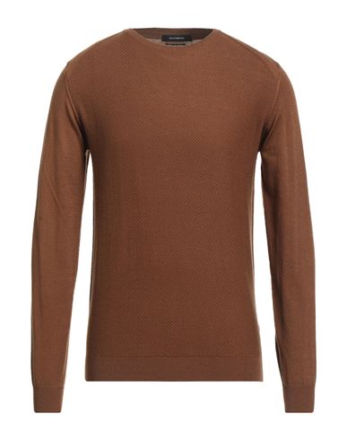 Gazzarrini Man Sweater Brown Size Xxl Polyester, Acrylic, Polyamide, Merino Wool