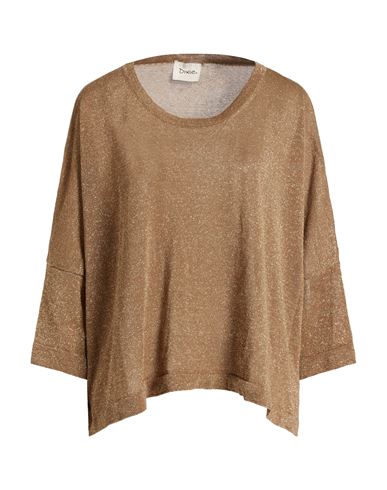 Dixie Woman Sweater Khaki Size S Viscose, Metallized Polyamide, Polyamide, Polyester In Brown