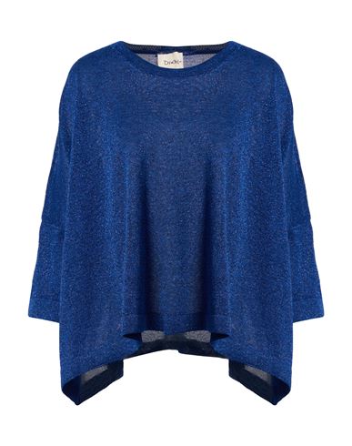 Dixie Woman Sweater Midnight Blue Size S Viscose, Metallized Polyamide, Polyamide, Polyester In Blue