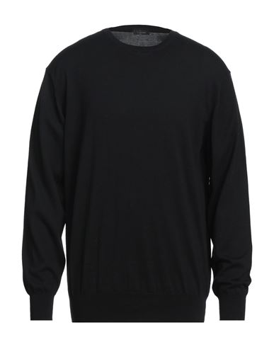 Cruciani Man Sweater Black Size 44 Cotton
