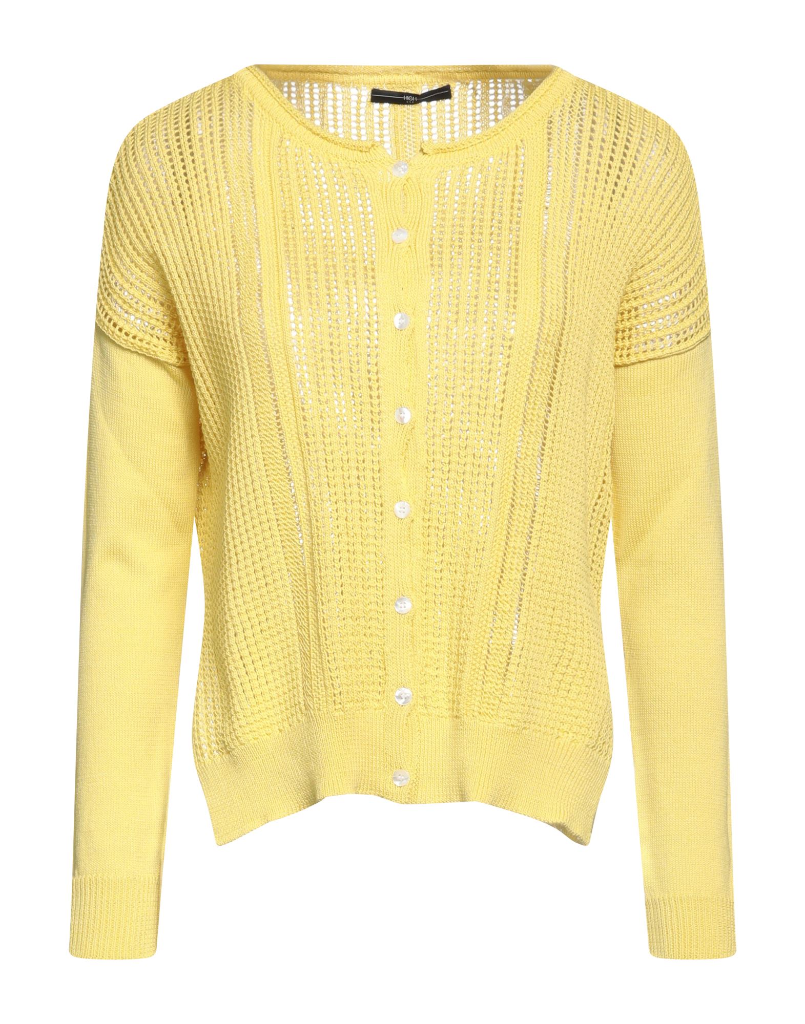 High Cardigans In Yellow