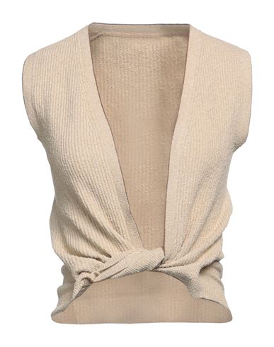 Jacquemus Woman Sweater Beige Size 2 Cotton, Polyamide, Viscose