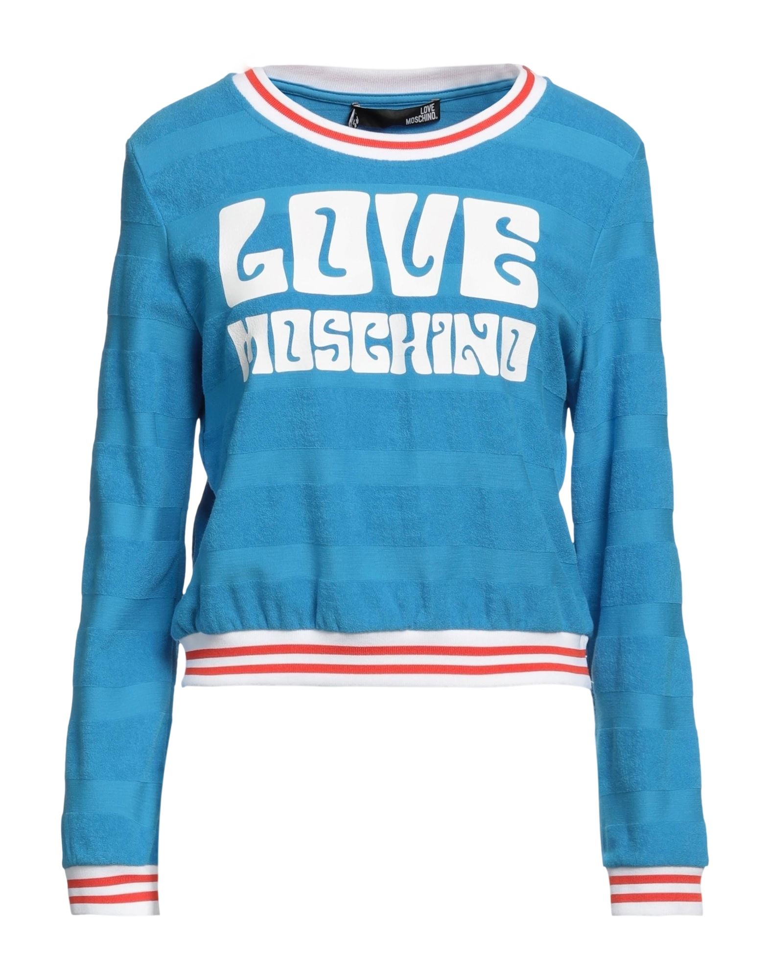 Love Moschino Sweatshirts In Blue