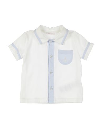 Le Bebé Newborn Boy Polo Shirt White Size 3 Cotton, Elastane In White