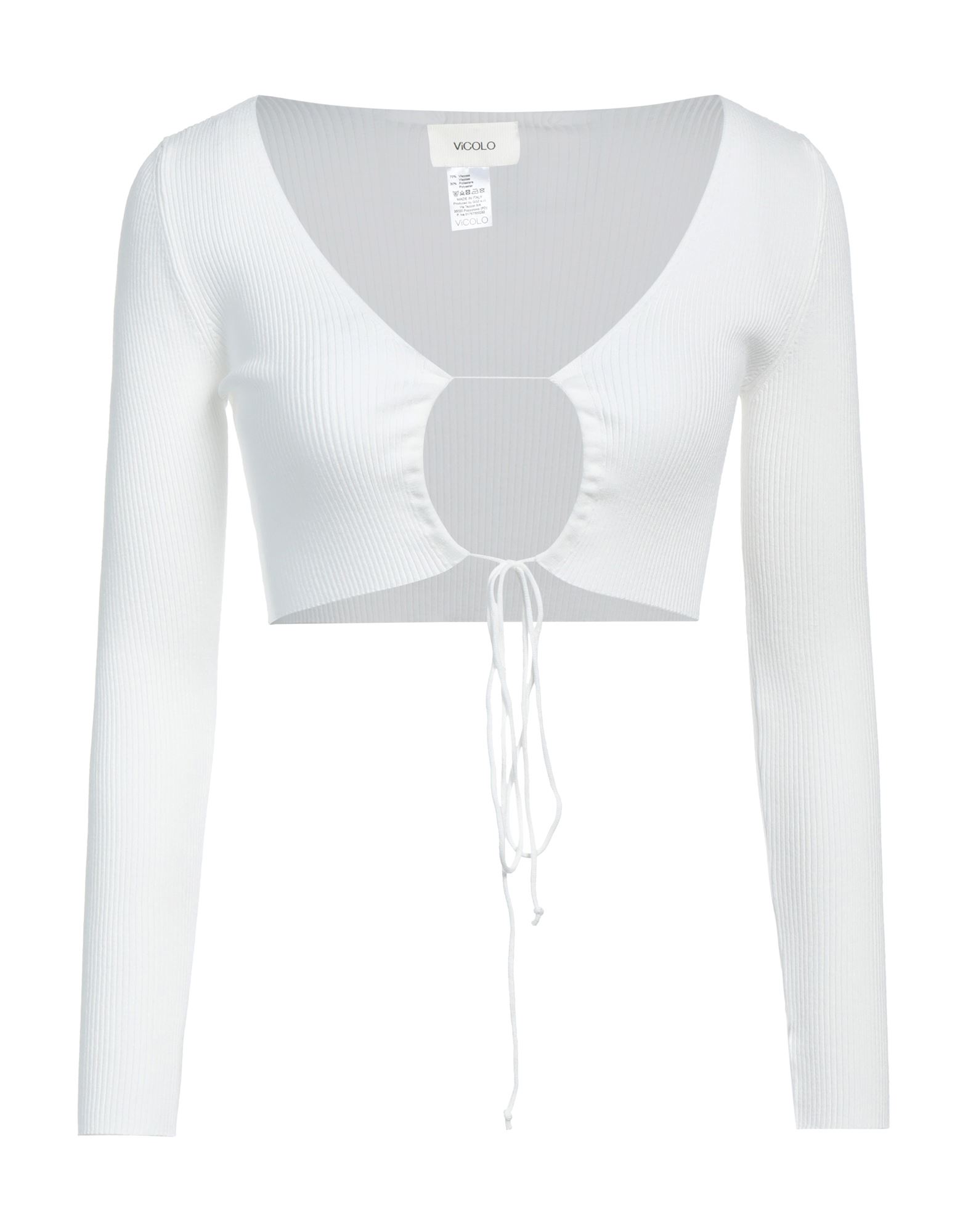 Vicolo Wrap Cardigans In White