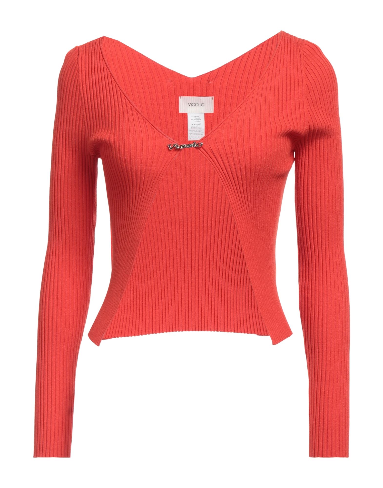 Vicolo Wrap Cardigans In Tomato Red