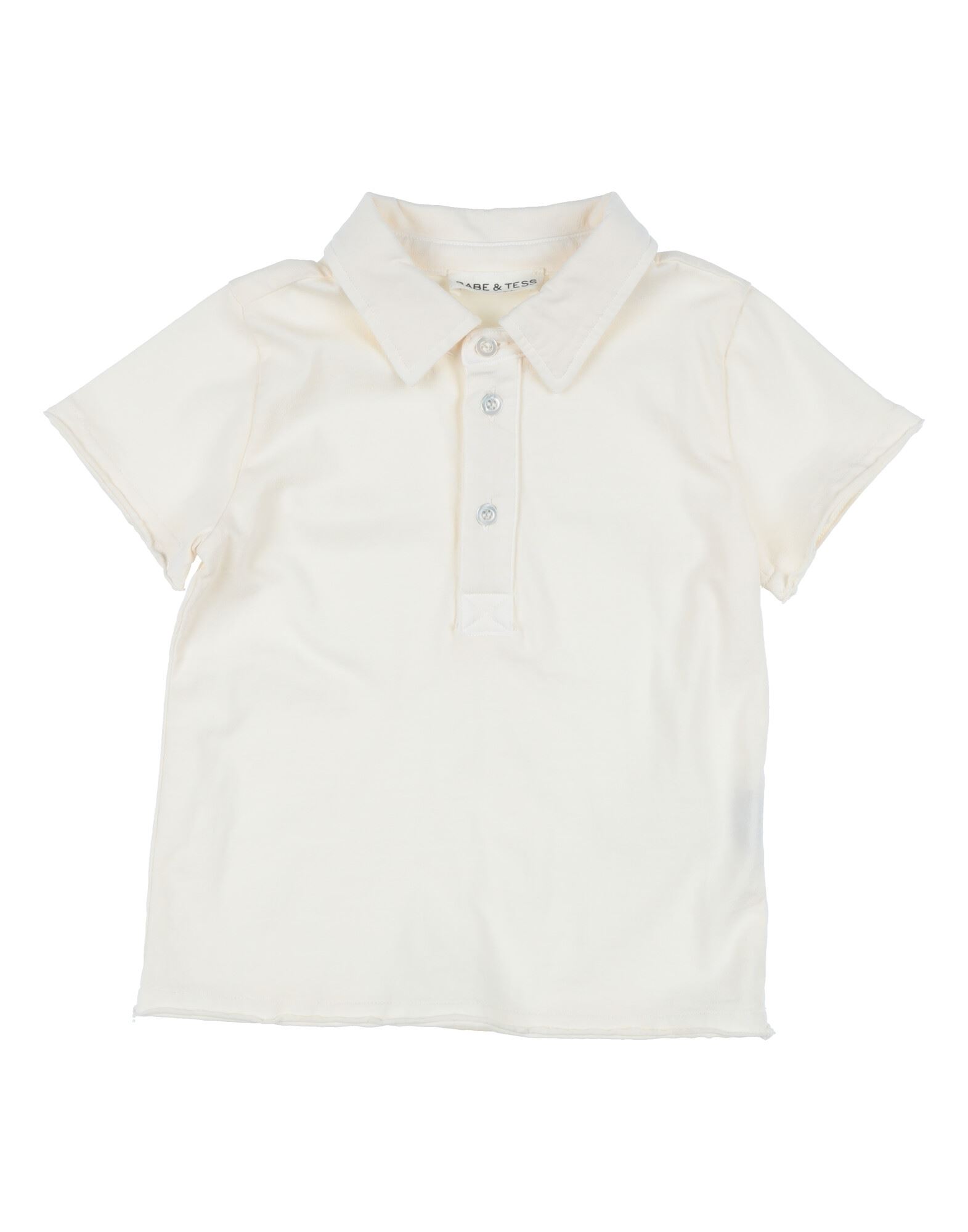 Babe And Tess Kids' Babe & Tess Toddler Boy Polo Shirt Ivory Size 5 Cotton In White