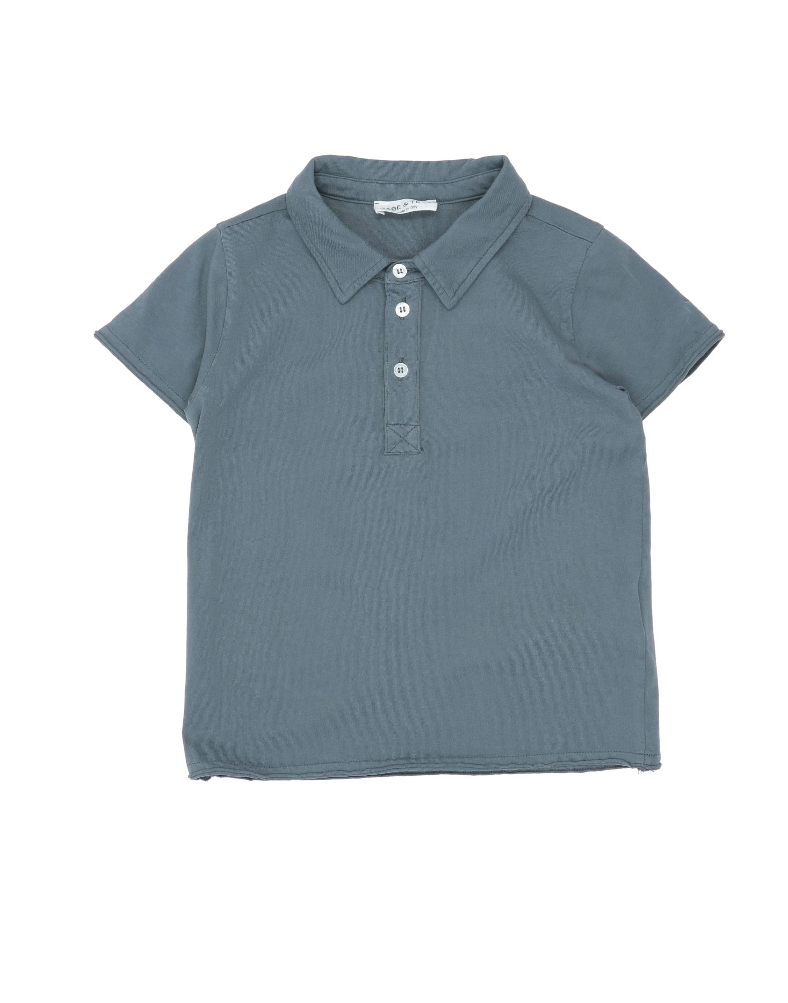 Babe And Tess Kids' Babe & Tess Toddler Boy Polo Shirt Lead Size 5 Cotton In Grey